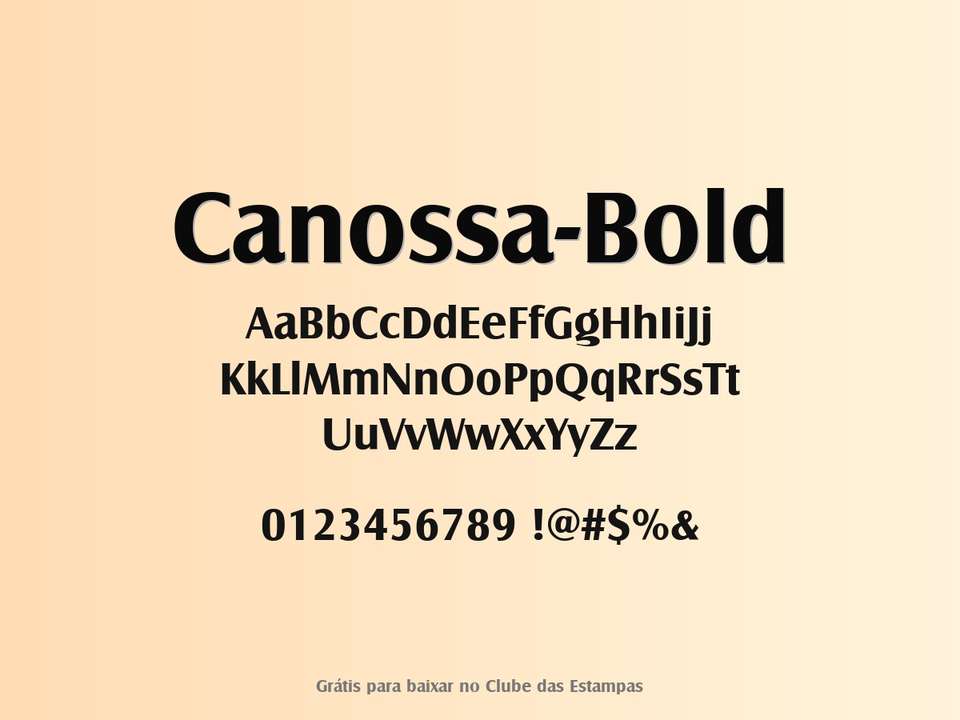 Fonte Canossa Bold Grátis Para Baixar