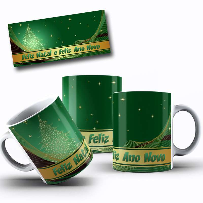 Arte Para Caneca Feliz Natal E Feliz Ano Novo 65