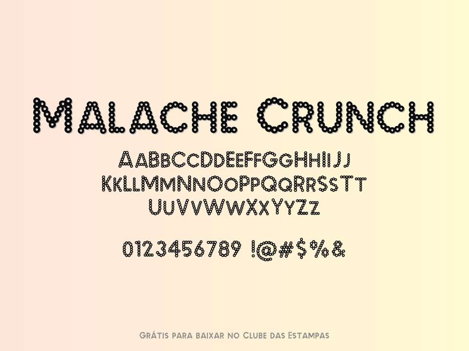 Fonte Malache Crunch Grátis Para Baixar