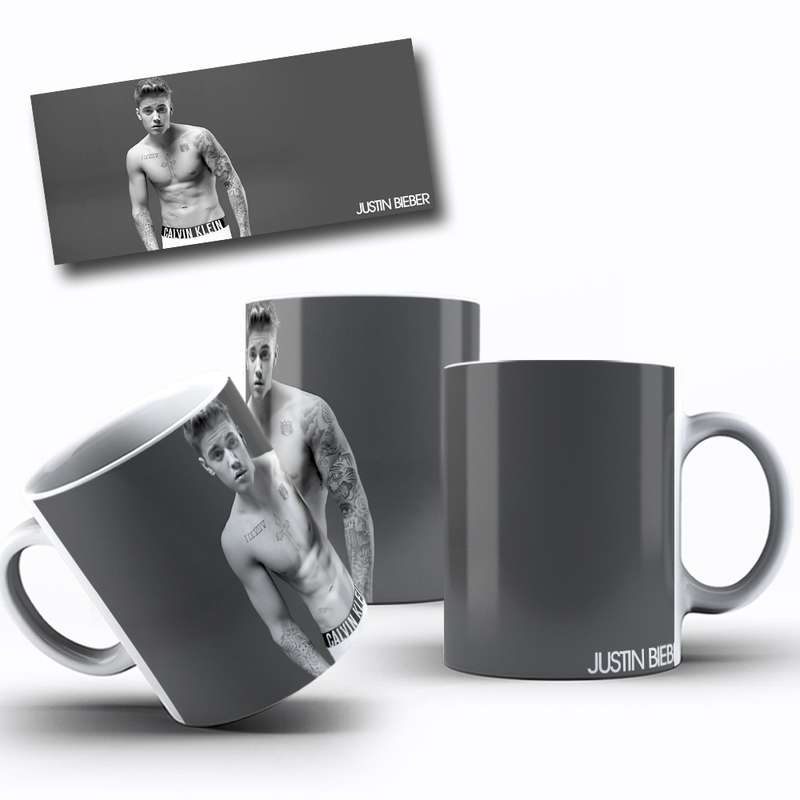Arte Para Caneca Justin Bieber Calvin Klein 2