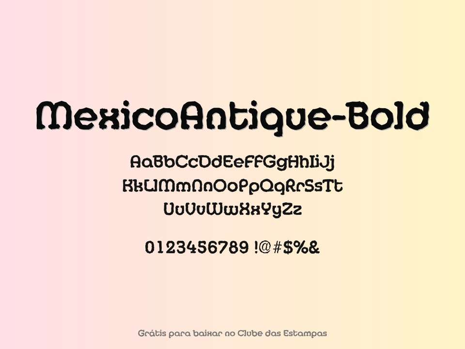 Fonte Mexicoantique Bold Grátis Para Baixar