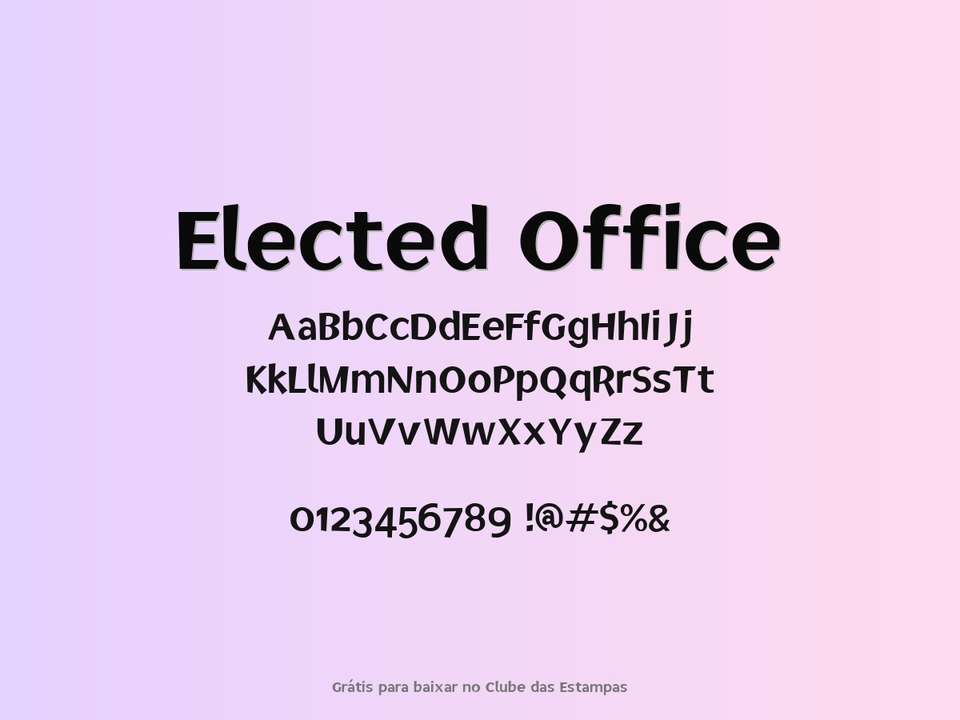 Fonte Elected Office Grátis Para Baixar