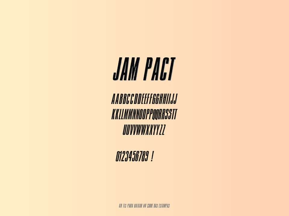Fonte Jam Pact Grátis Para Baixar