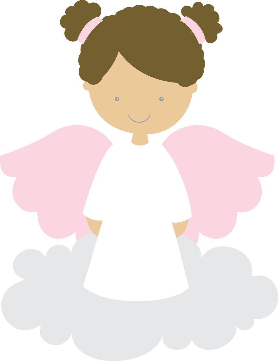 Anjo Menina Voando Na Nuvem Fantasia Png Grátis Para Baixar