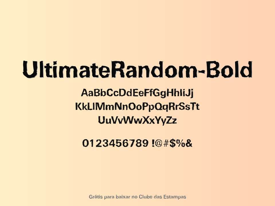 Fonte Ultimaterandom Bold Grátis Para Baixar