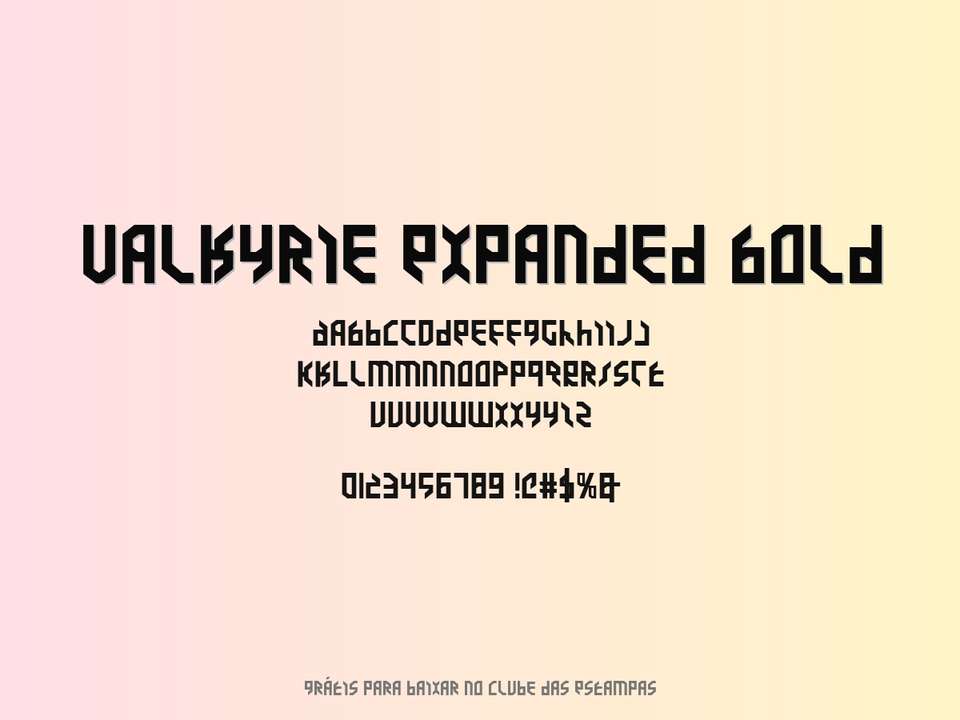 Fonte Valkyrie Expanded Bold Grátis Para Baixar