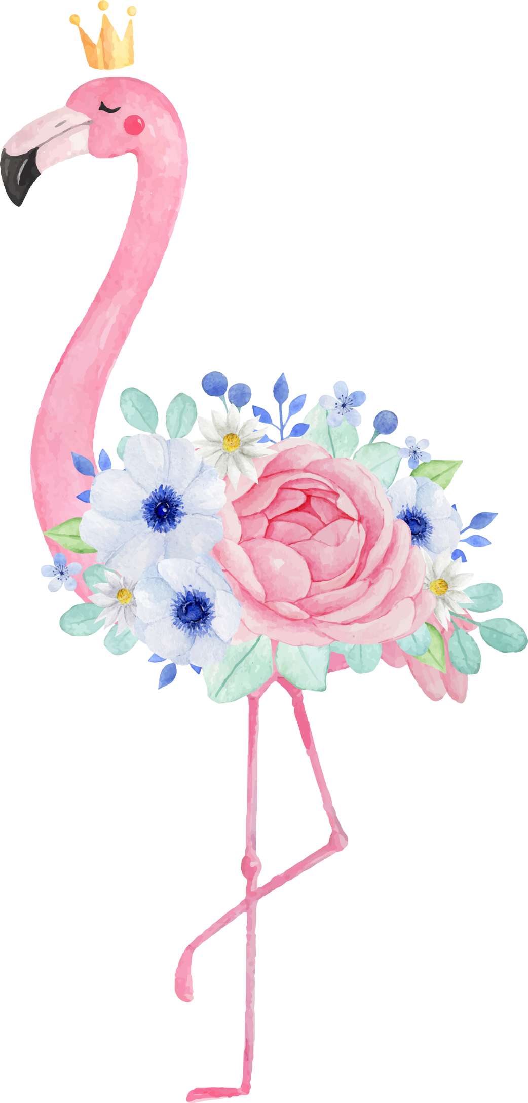 Elemento Flamingo Rosa Png (5)