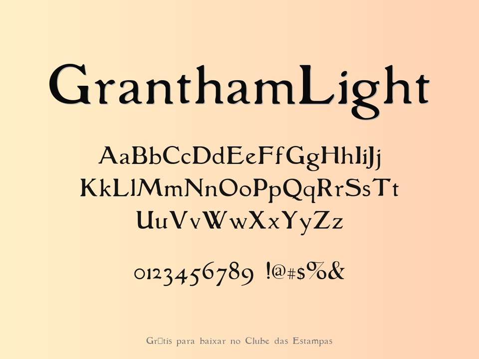 Fonte Granthamlight Grátis Para Baixar