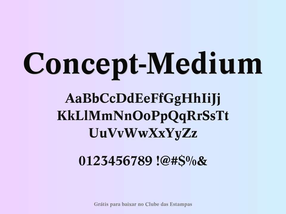 Fonte Concept Medium Grátis Para Baixar