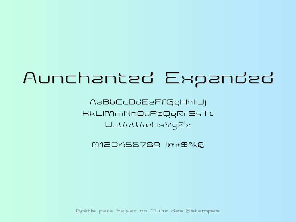 Fonte Aunchanted Expanded Grátis Para Baixar