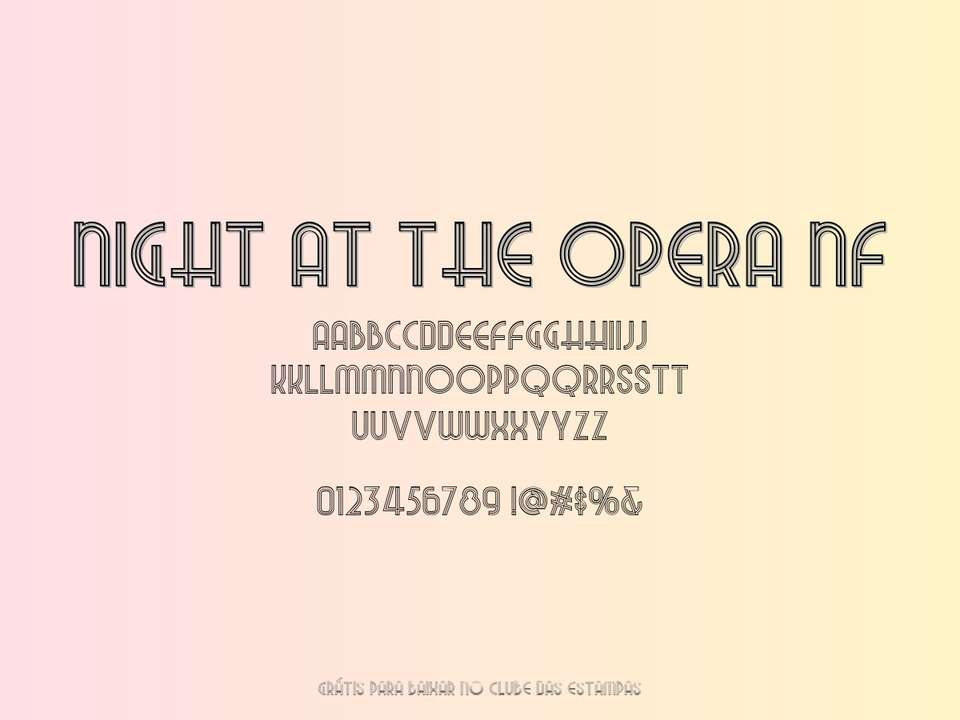 Fonte Night At The Opera Nf Grátis Para Baixar