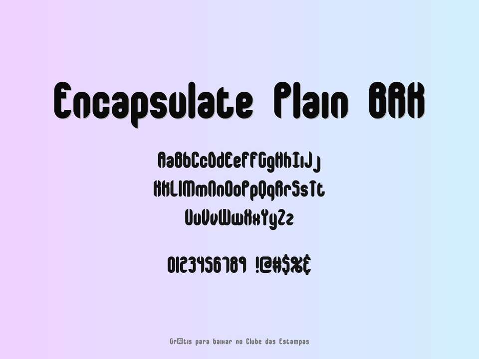 Fonte Encapsulate Plain Brk Grátis Para Baixar