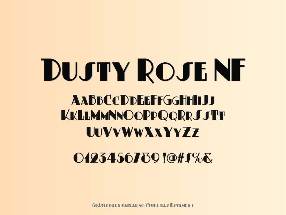 Fonte Dusty Rose Nf Grátis Para Baixar