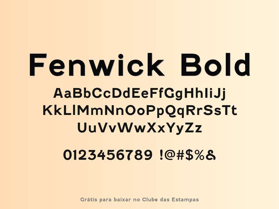 Fonte Fenwick Bold Grátis Para Baixar