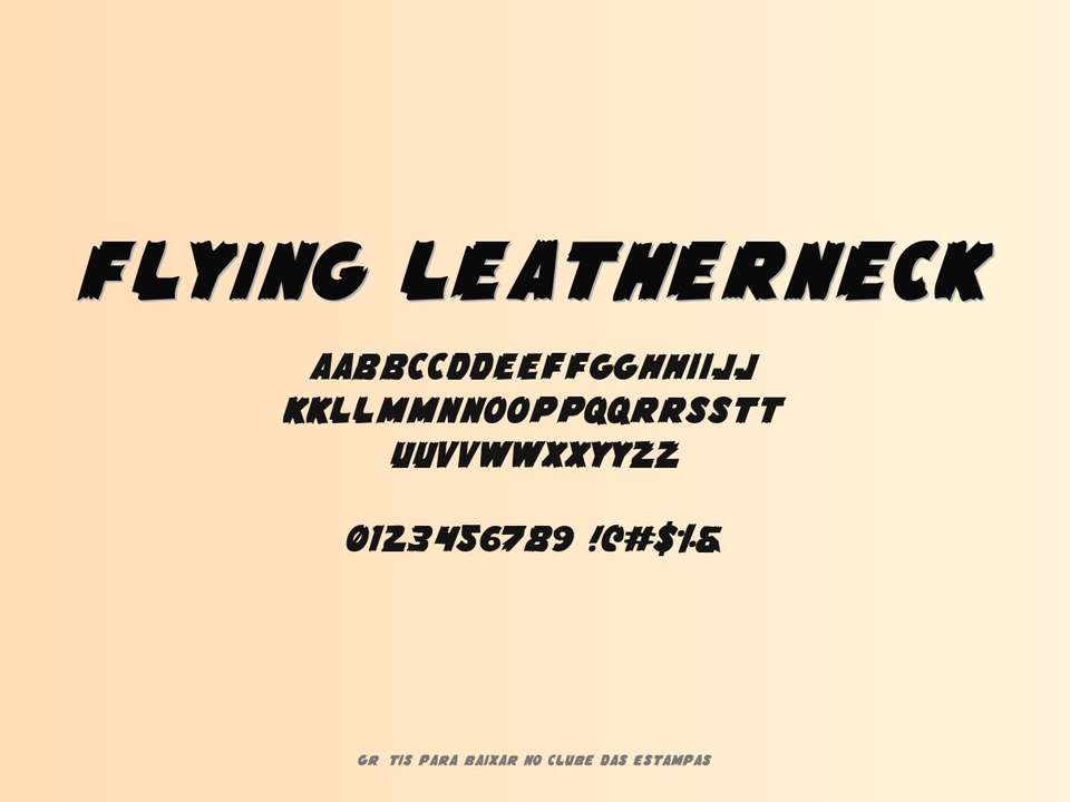Fonte Flying Leatherneck Grátis Para Baixar