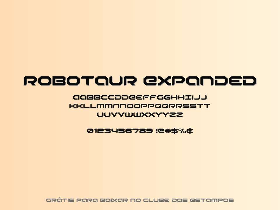 Fonte Robotaur Expanded Grátis Para Baixar