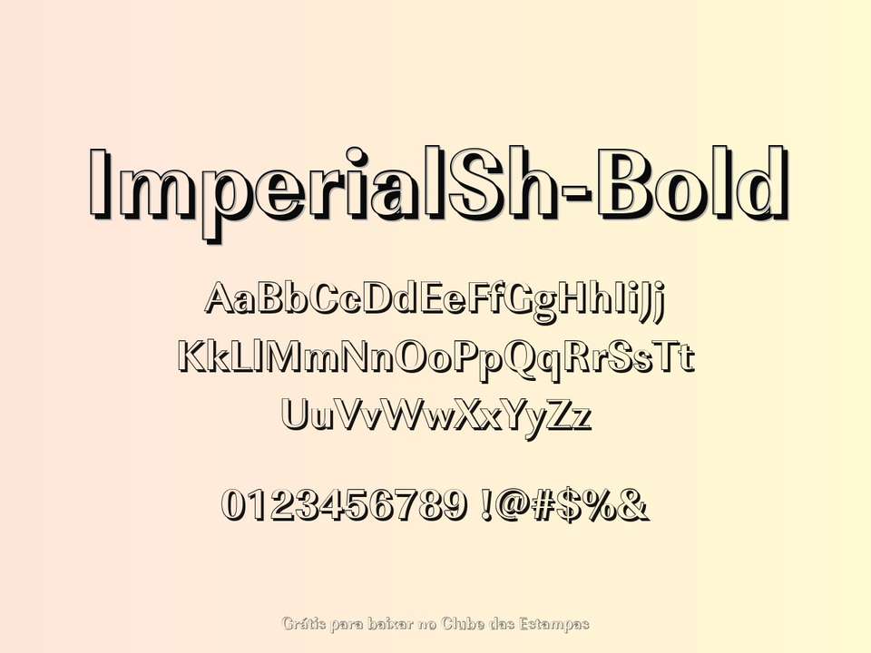 Fonte Imperialsh Bold Grátis Para Baixar
