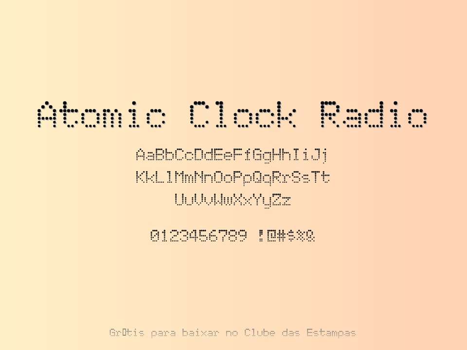 Fonte Atomic Clock Radio Grátis Para Baixar