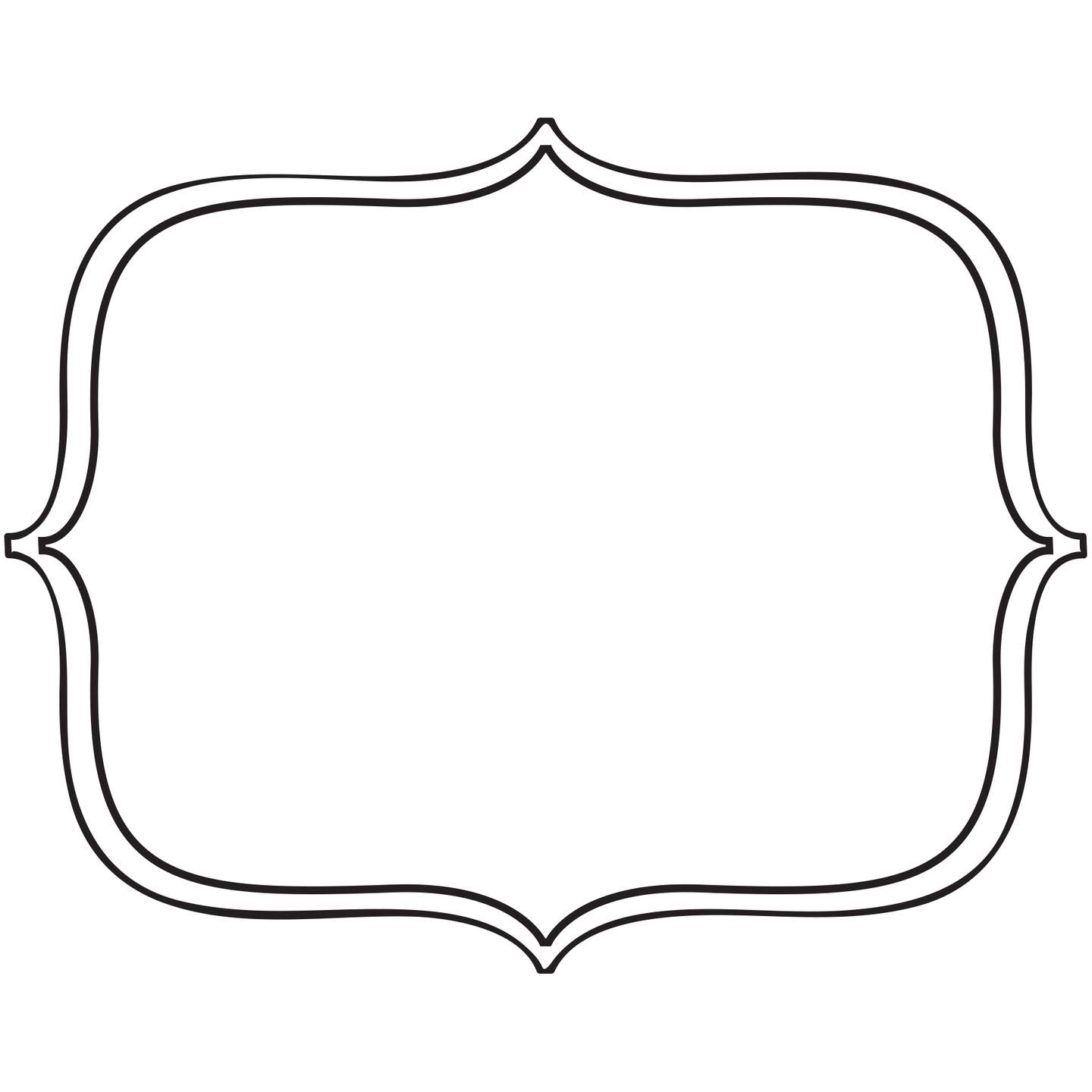 Moldura Ornamental Em Preto Design Png Grátis Para Baixar