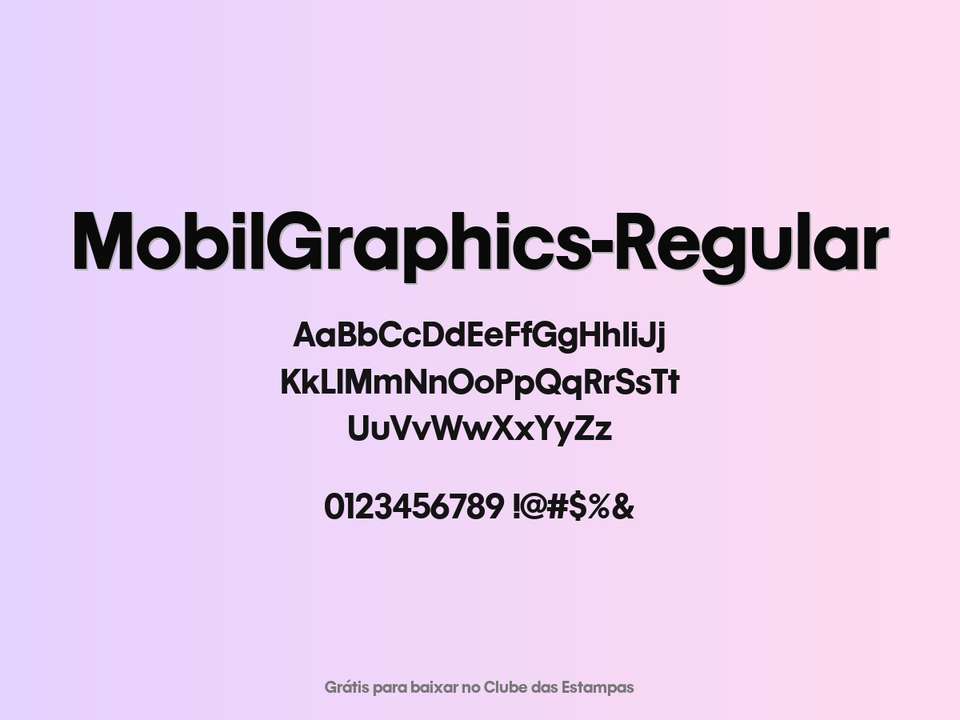 Fonte Mobilgraphics Regular Grátis Para Baixar