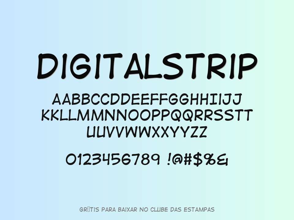 Fonte Digitalstrip Grátis Para Baixar