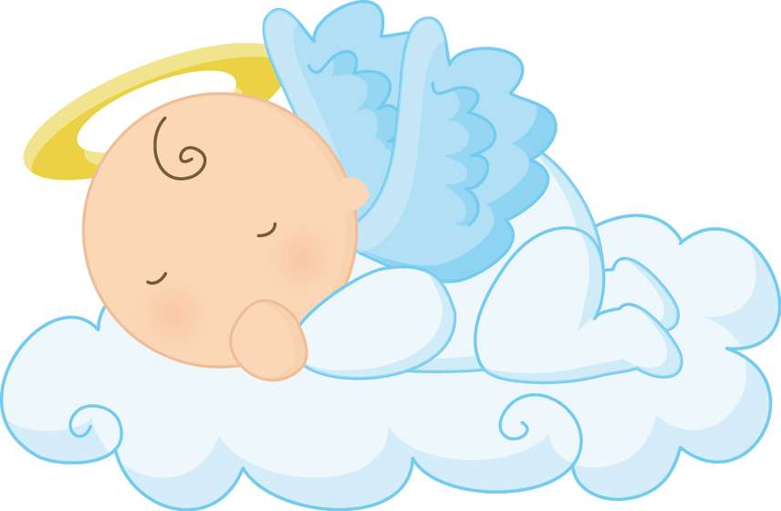 Anjo Bebê Dormindo Na Nuvem Infância Png Grátis Para Baixar