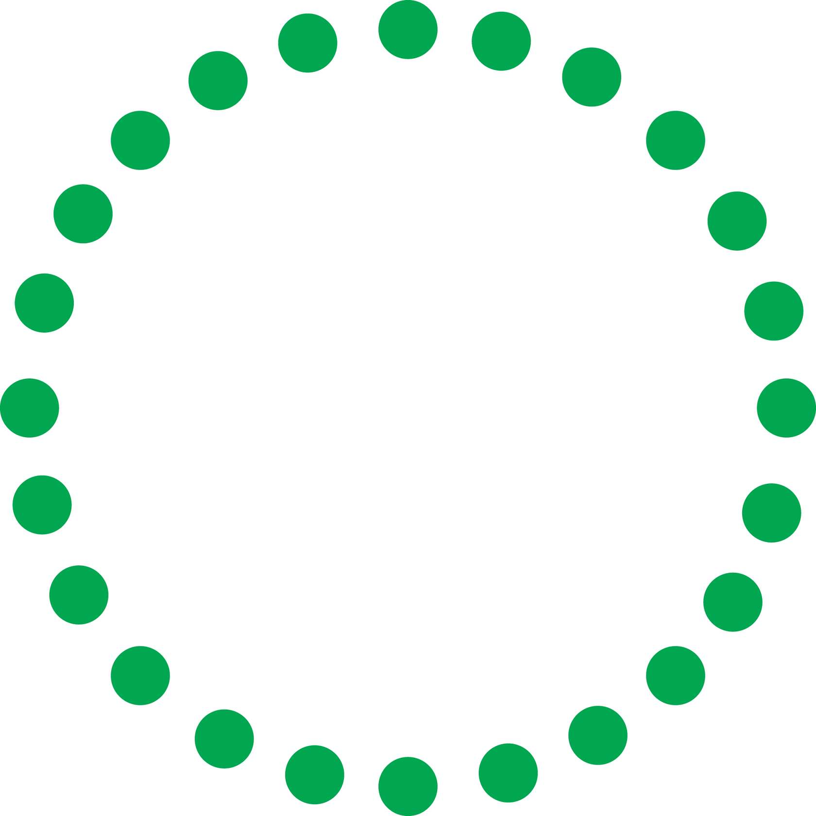 Círculo De Pontos Verdes Padrão Png Grátis Para Baixar