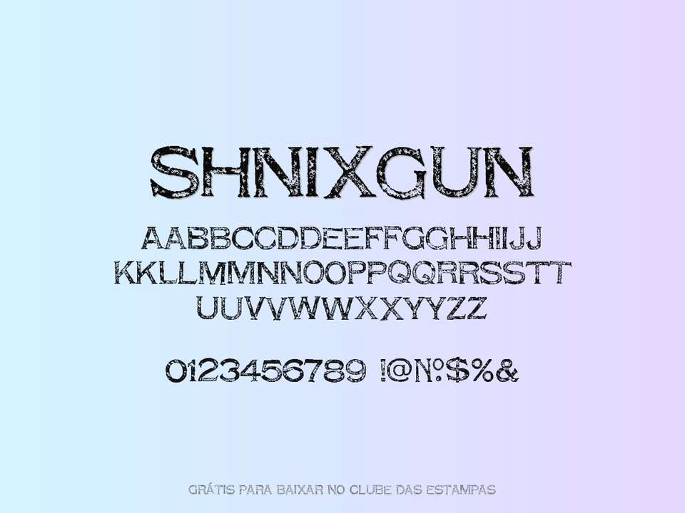 Fonte Shnixgun Grátis Para Baixar