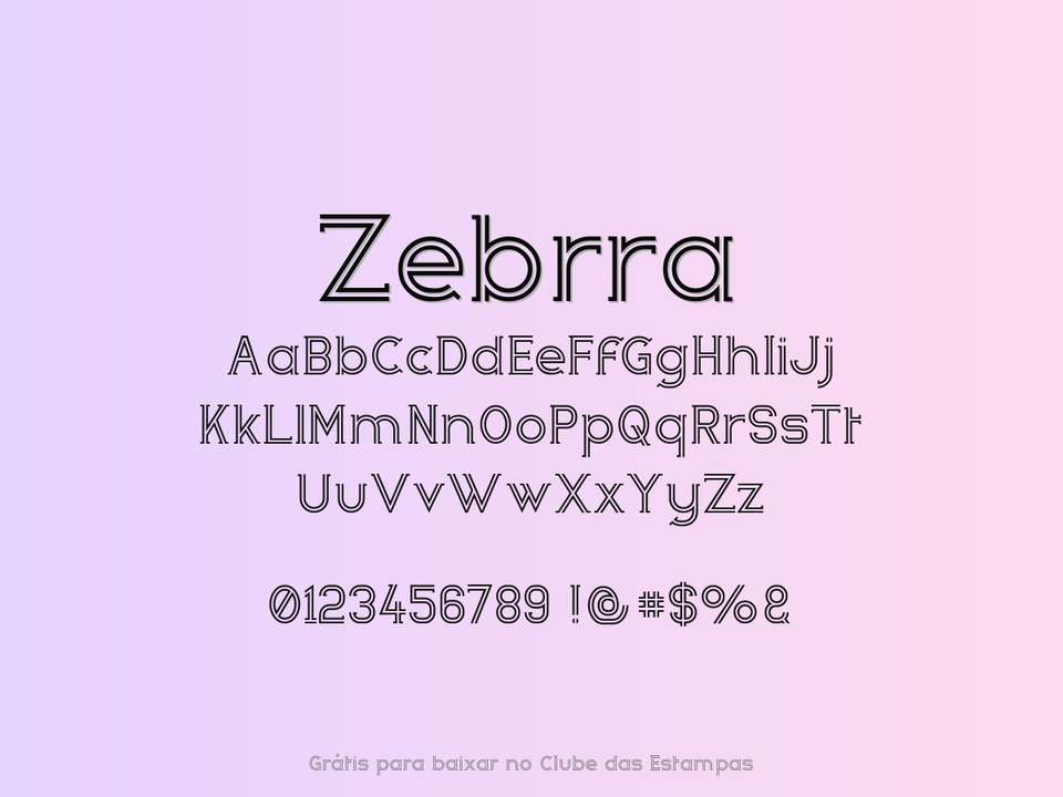 Fonte Zebrra Grátis Para Baixar