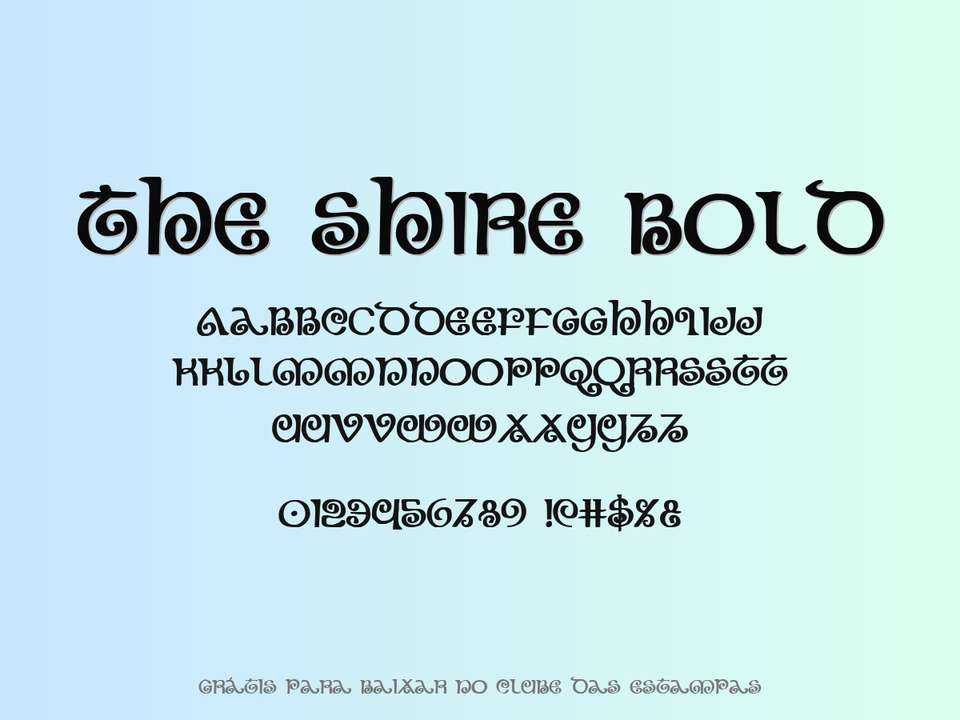 Fonte The Shire Bold Grátis Para Baixar