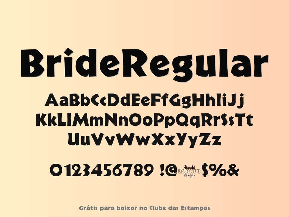 Fonte Brideregular Grátis Para Baixar