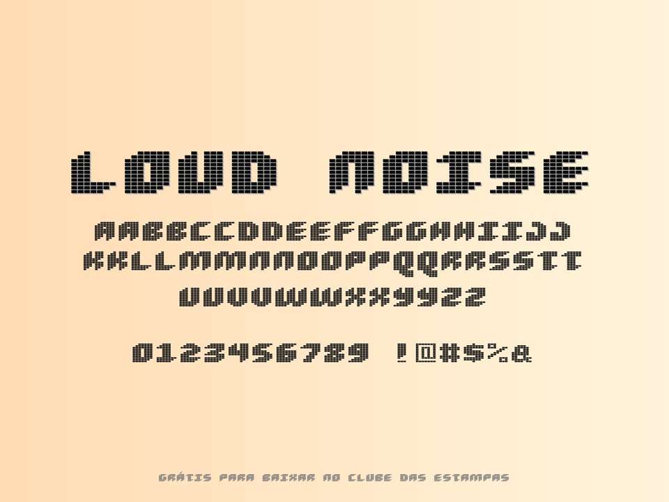 Fonte Loud Noise Grátis Para Baixar