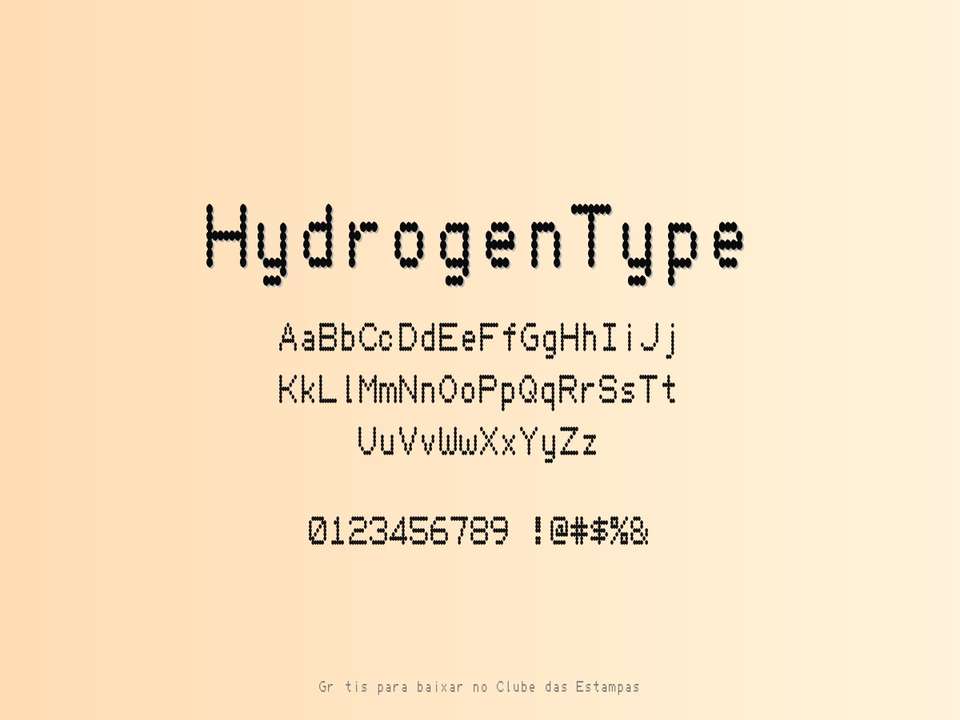 Fonte Hydrogentype Grátis Para Baixar