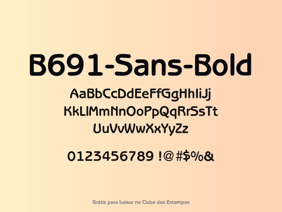 Fonte B691 Sans Bold Grátis Para Baixar