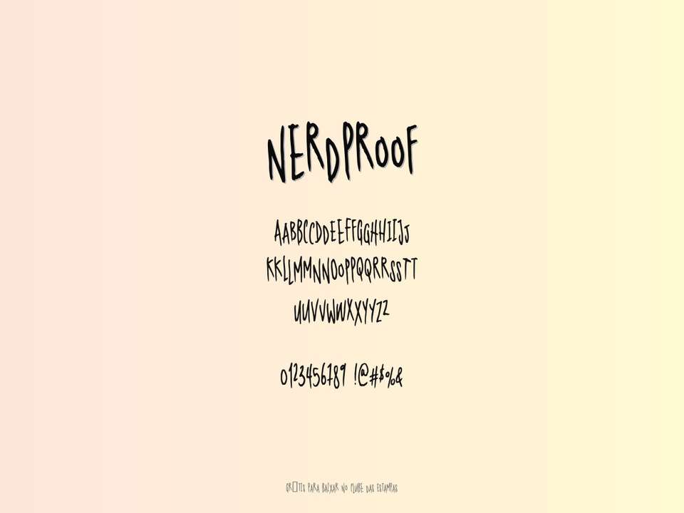 Fonte Nerdproof Grátis Para Baixar