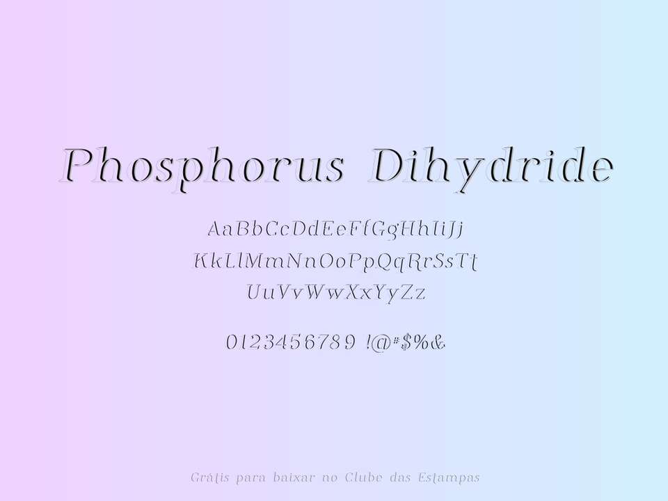 Fonte Phosphorus Dihydride Grátis Para Baixar