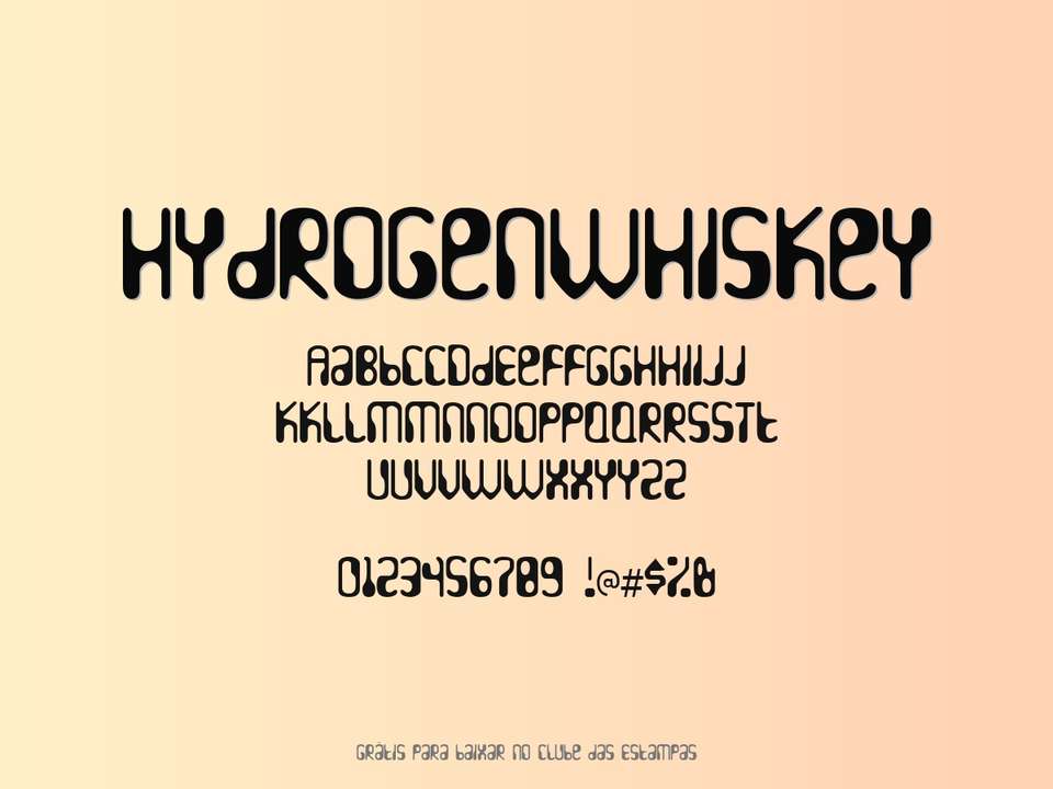 Fonte Hydrogenwhiskey Grátis Para Baixar