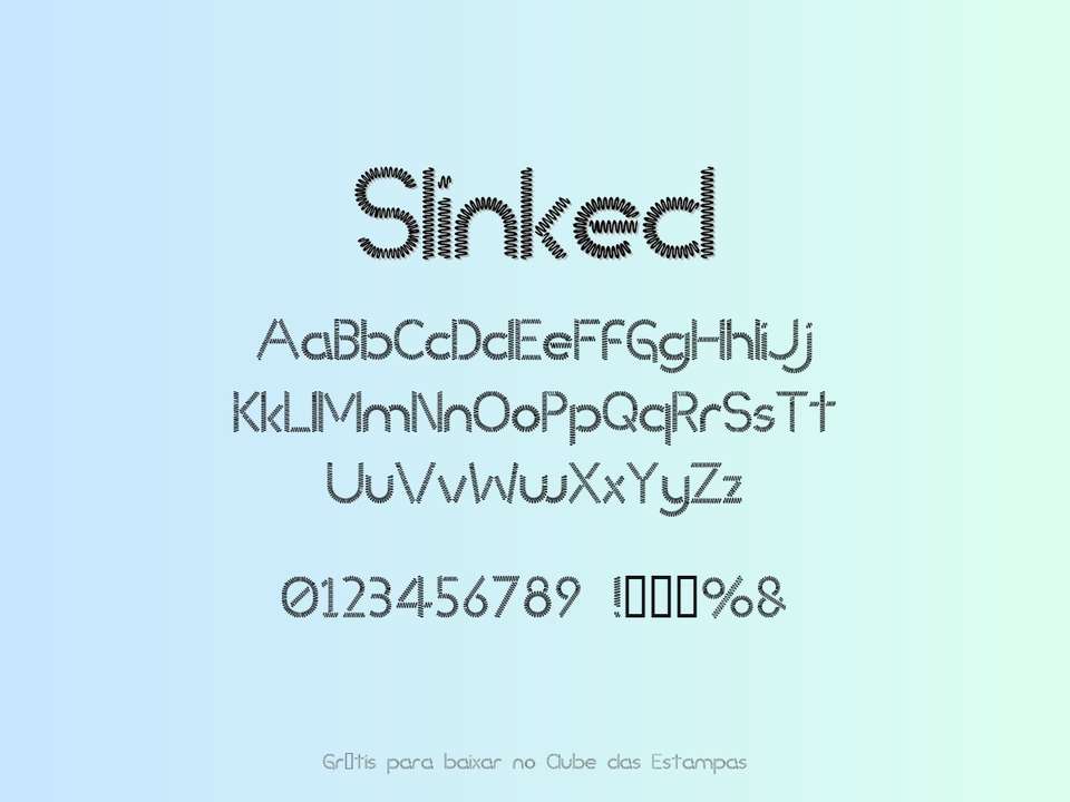 Fonte Slinked Grátis Para Baixar