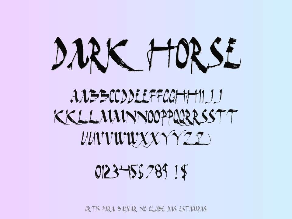 Fonte Dark Horse Grátis Para Baixar
