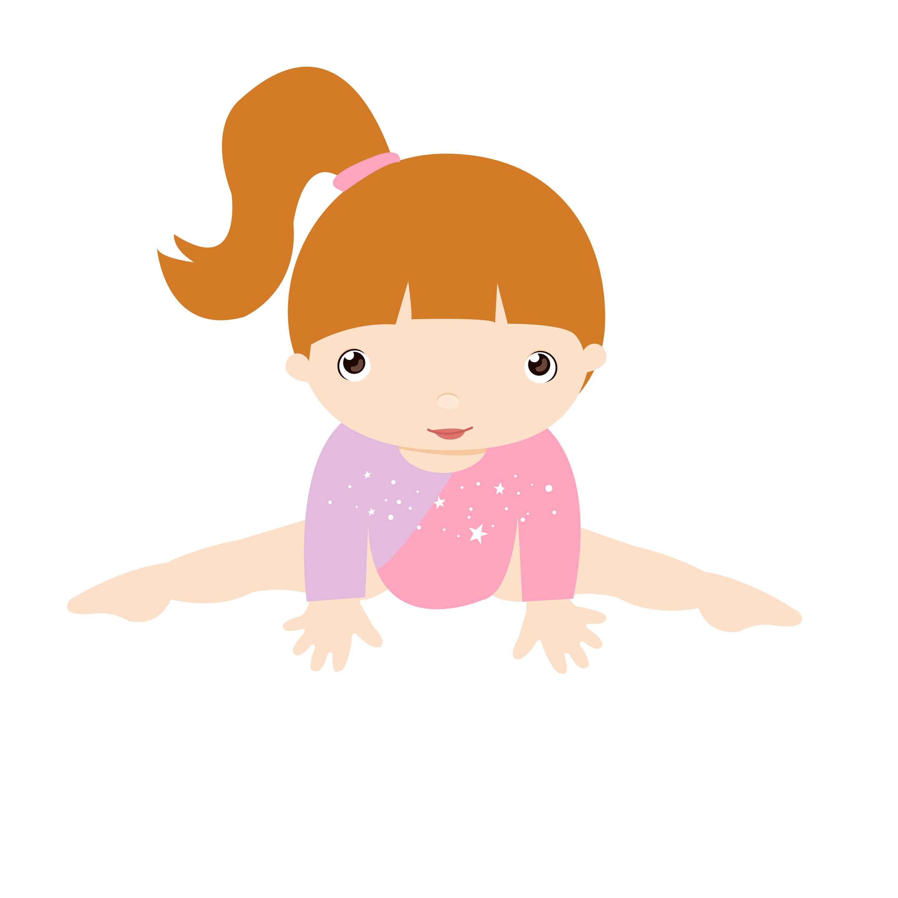 Desenho Animado Menina Estrelas Personagem Png Grátis Para Baixar