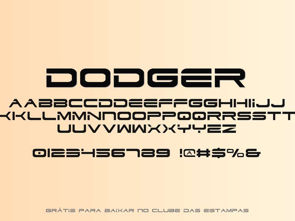 Fonte Dodger Grátis Para Baixar