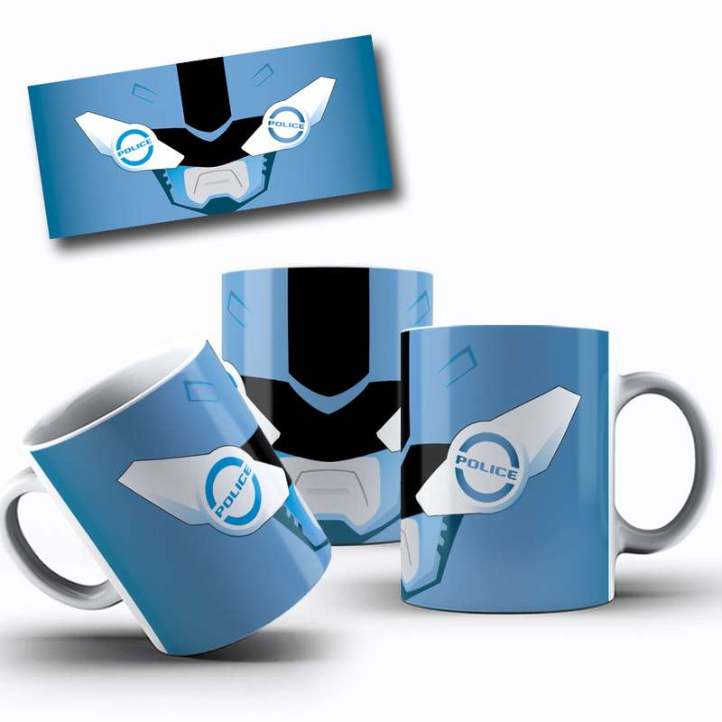 Arte Para Caneca Police Mask Cartoon 19