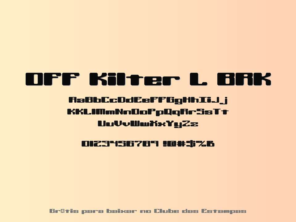 Fonte Off Kilter L Brk Grátis Para Baixar