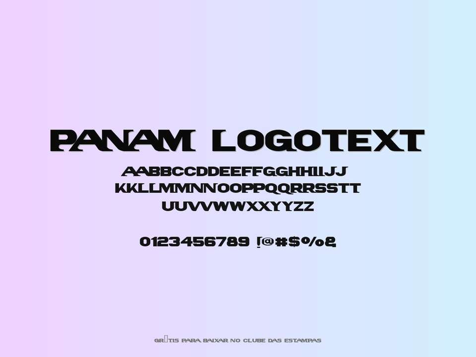 Fonte Panam Logotext Grátis Para Baixar