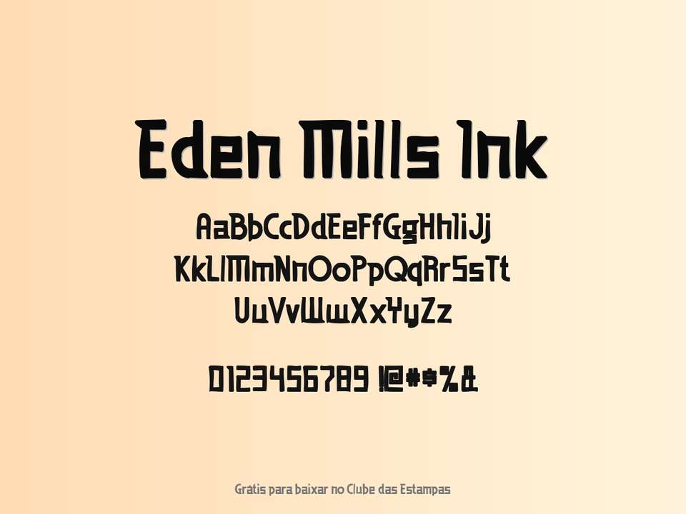 Fonte Eden Mills Ink Grátis Para Baixar