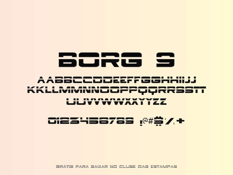 Fonte Borg 9 Grátis Para Baixar