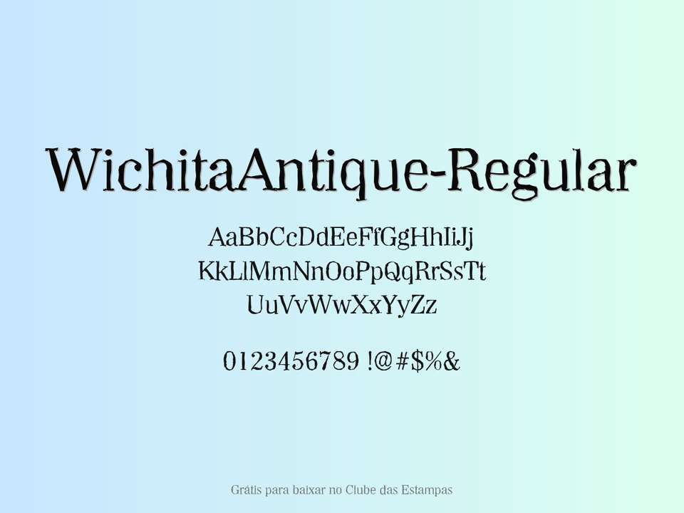Fonte Wichitaantique Regular Grátis Para Baixar