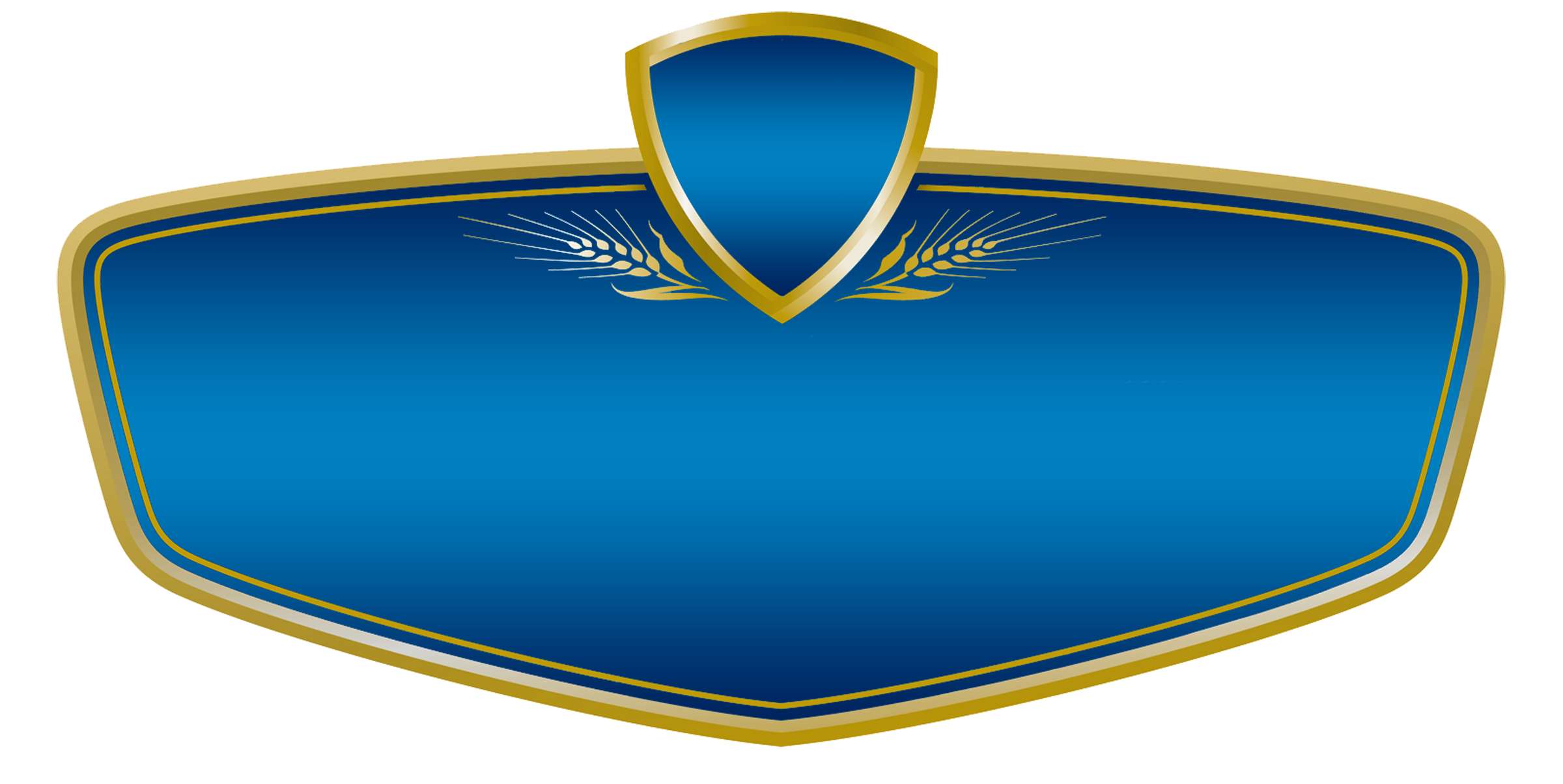 Placa Insígnia Azul Dourada Premiação Png Grátis Para Baixar