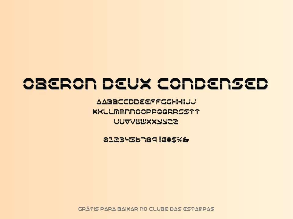 Fonte Oberon Deux Condensed Grátis Para Baixar