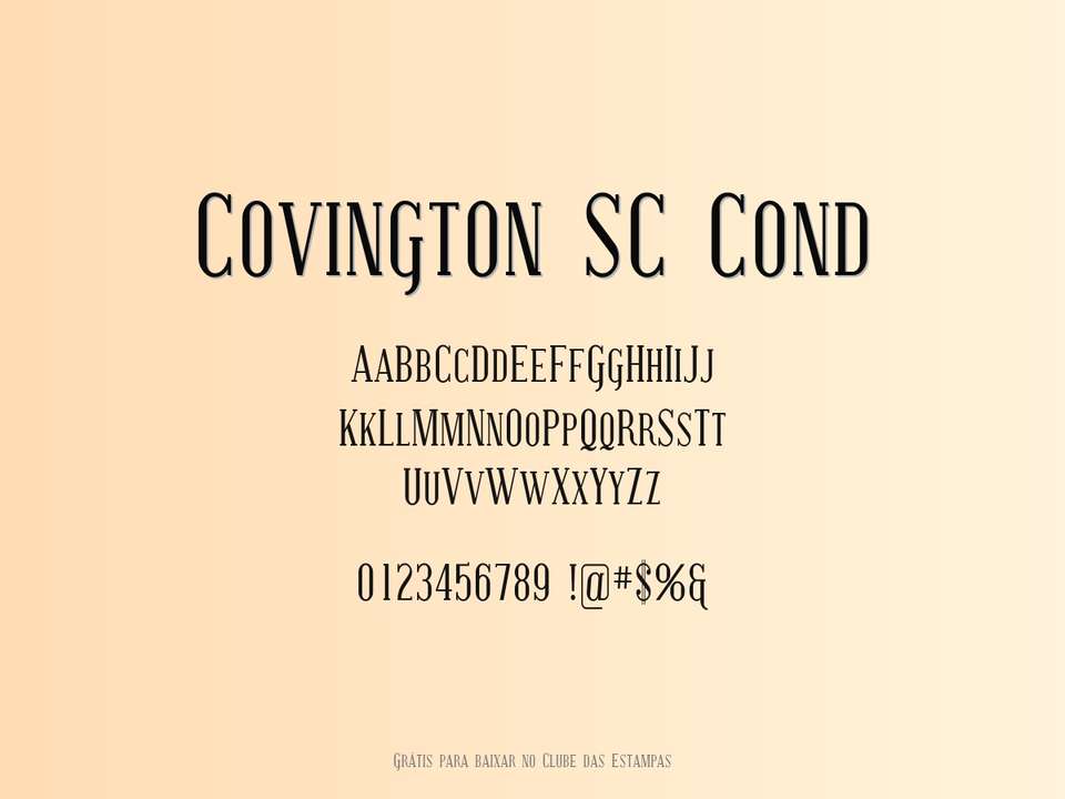 Fonte Covington Sc Cond Grátis Para Baixar